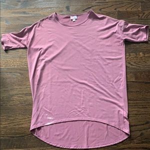 Lula Roe oversized purple tee-shirt